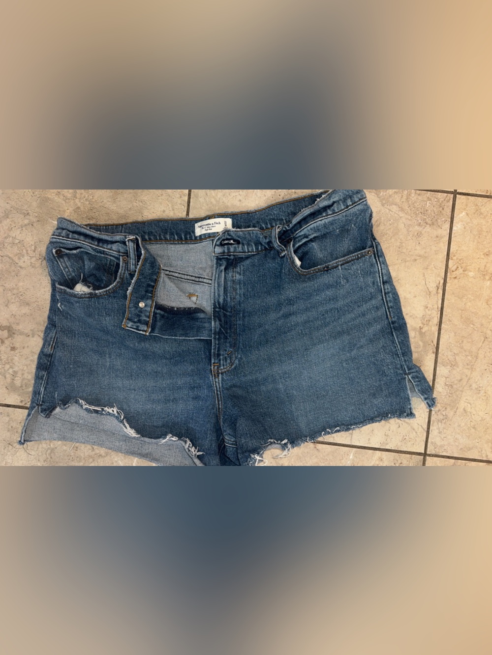 Abercrombie Blue Women’s Denim Shorts - Unbran